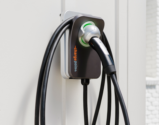 ChargePoint Home Flex with NACS installation