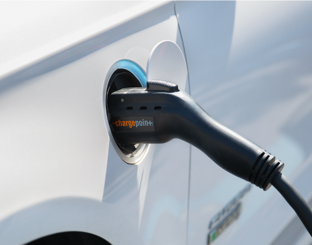 ChargePoint charging EV vehicle