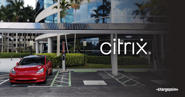 Workplace EV charging at Citrix