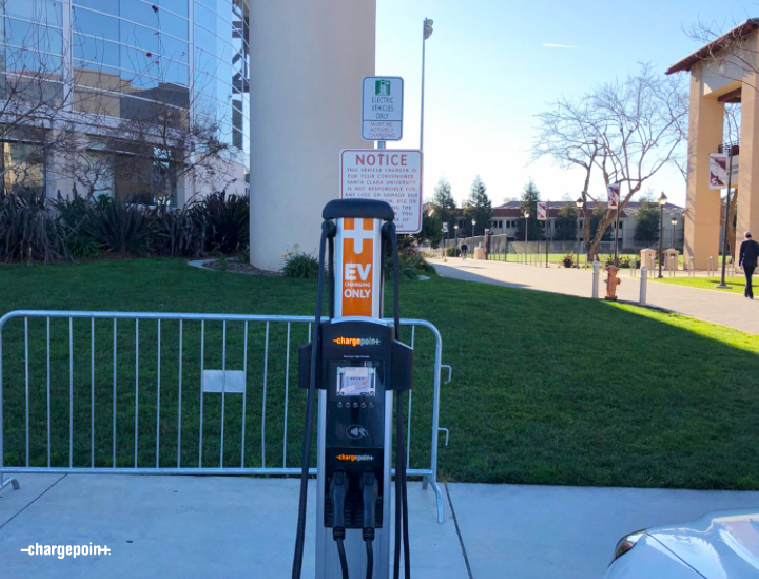 charging at Santa Clara University