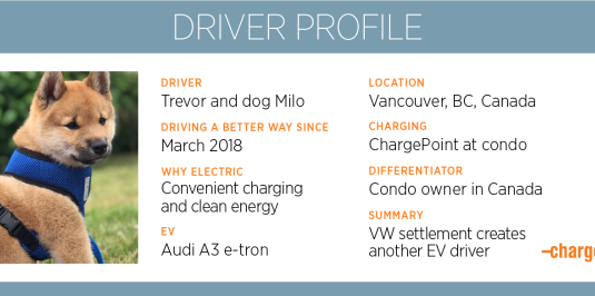 Audi e-tron driver in Canada