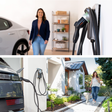 ChargePoint Home indoor and outdoor setup