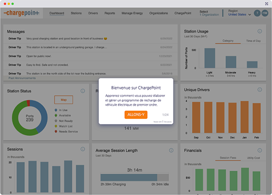 ChargePoint Software Screenshot